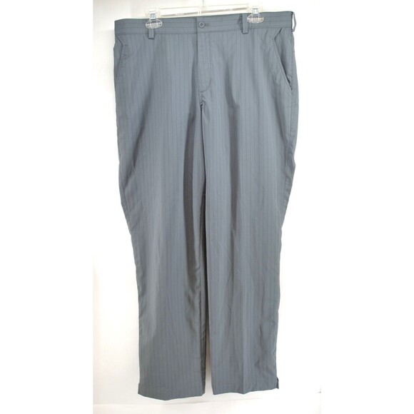 Nike Golf Dri-Fit Tour Performance Men's Sz 36 x 32 Gray Black Stripe Golf Pants - Picture 1 of 8